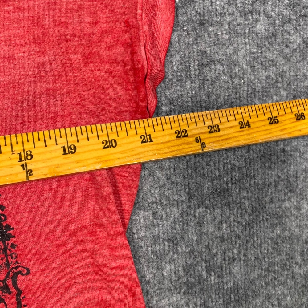 Rock & Republic Womens XL Red Fortune Freedom Horseshoe Graphic Cap Sleeve Tee - Picture 3 of 7